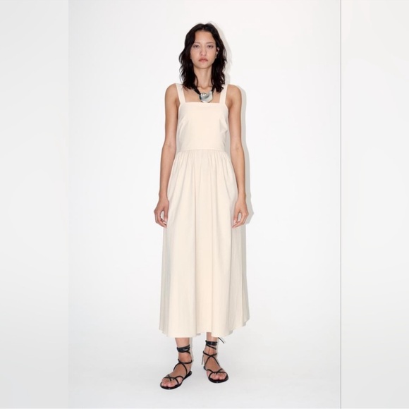 ZARA LONG TANK DRESS ZW COLLECTION-NWT SIZE M - Picture 1 of 5